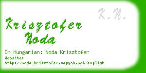 krisztofer noda business card